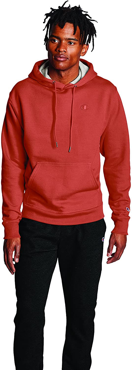 थंबनेल: Champion Men's Powerblend Fleece Hoodie, C Logo