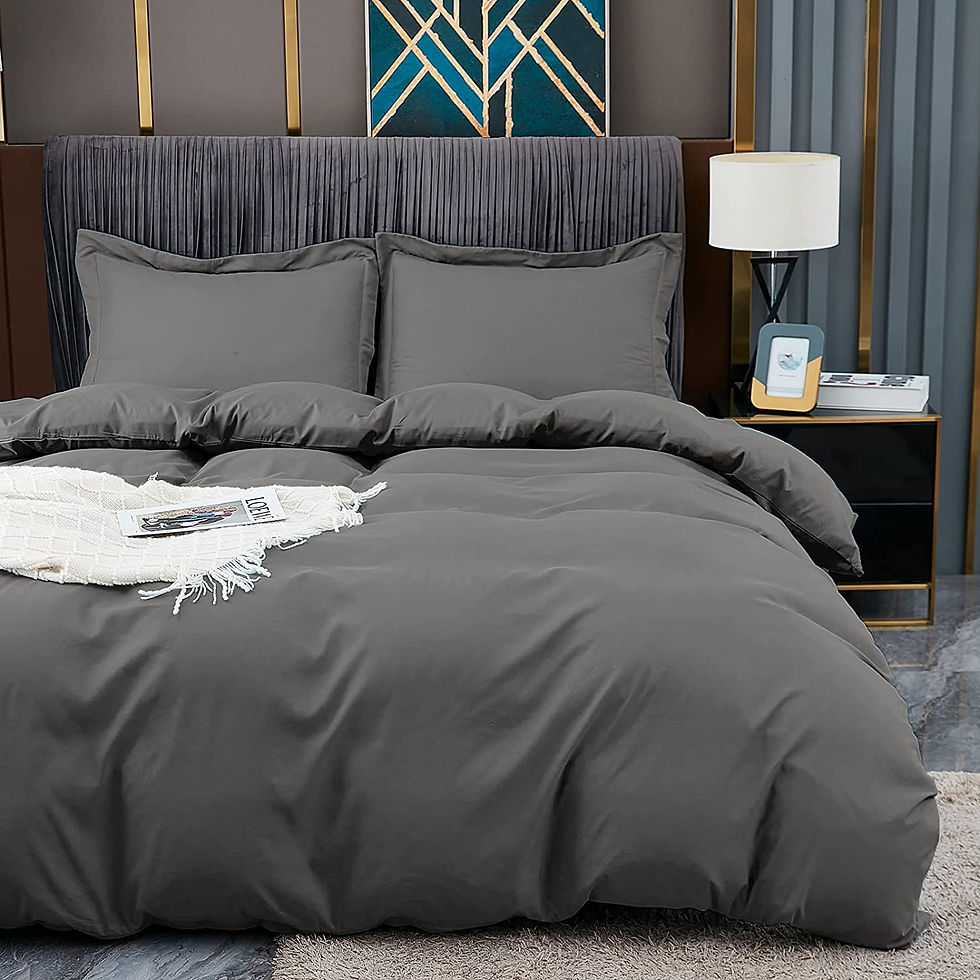الصورة المصغرة: Duvet Covers Queen Size - Ultra Soft and Breathable Bedding Comforter Cover Set