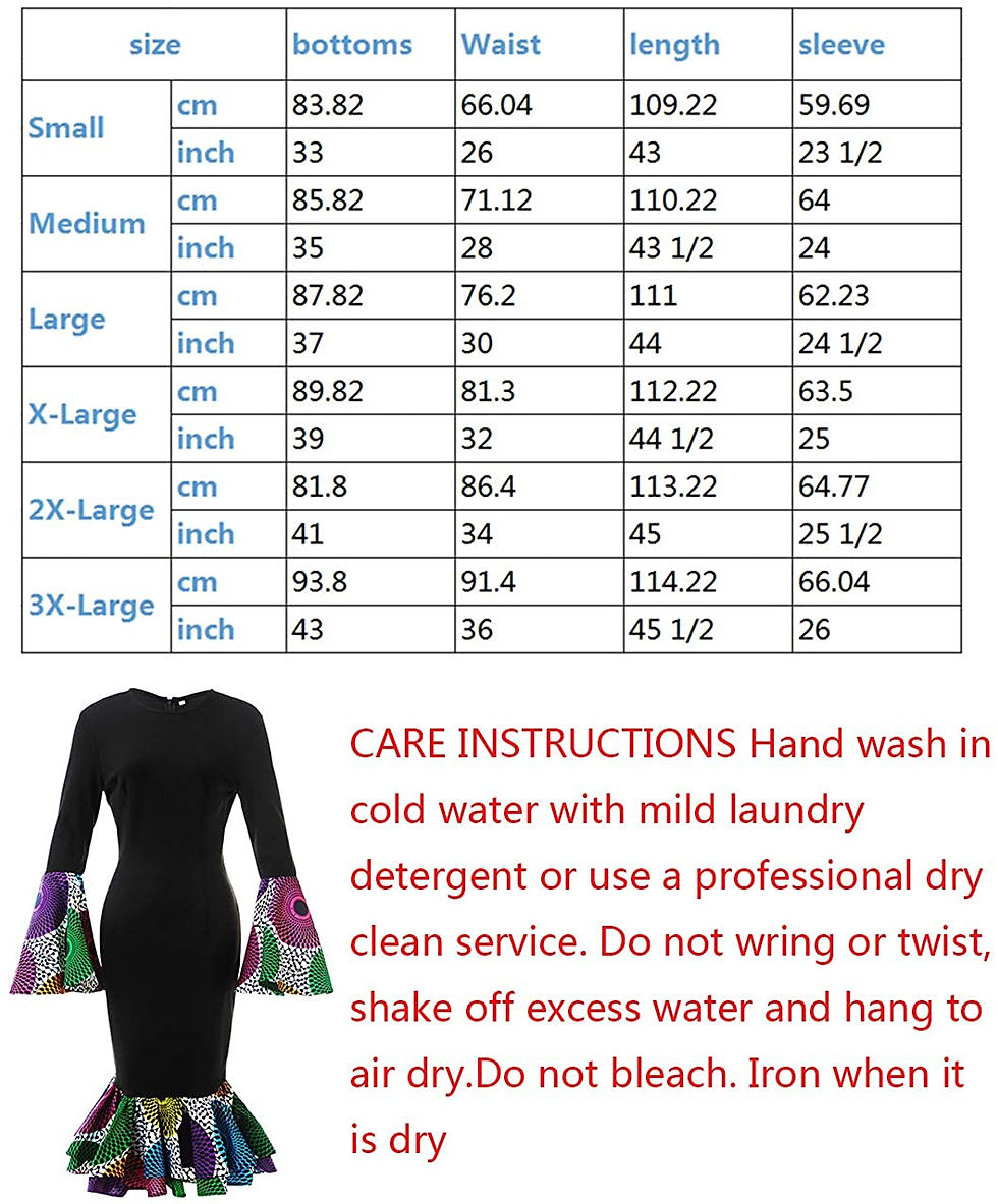 Thumbnail: HongyuAmy Women's African Fashion Ankara Print Dress Traditional Casual Outfits