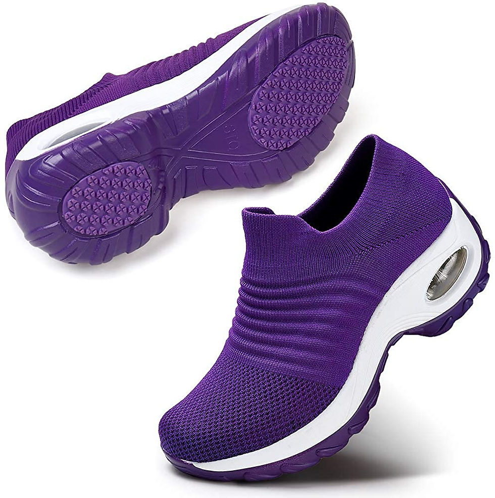 Миниатюра: STQ Slip On Breathe Mesh Walking Shoes Women Fashion Sneakers Comfort Wedge Pla