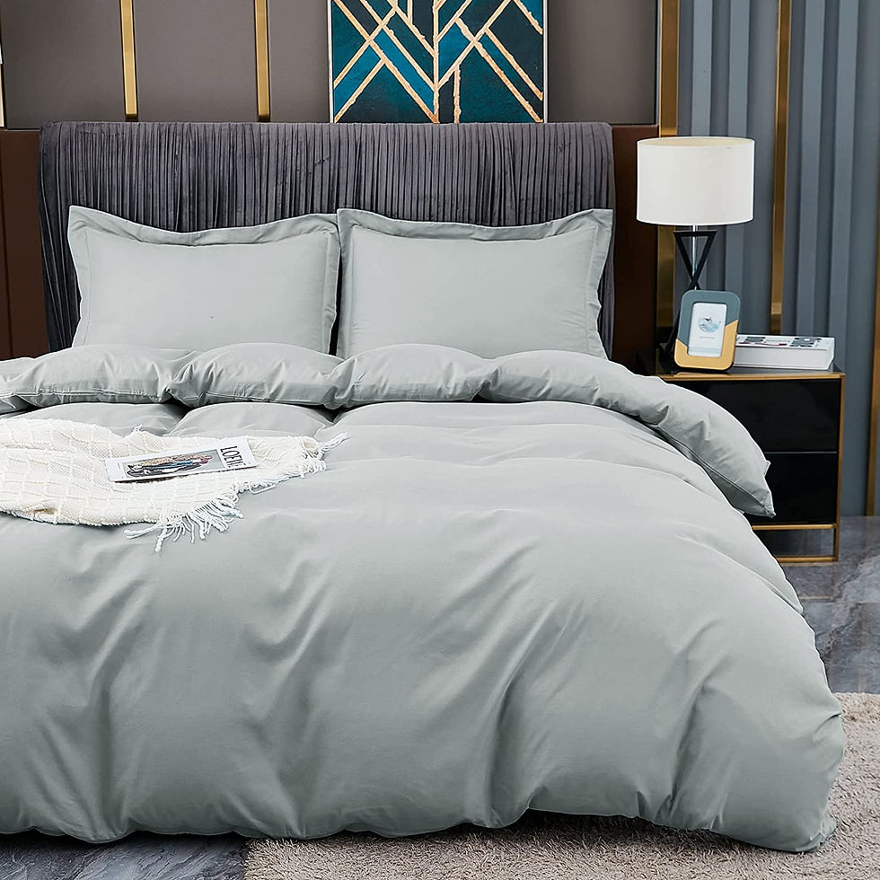 الصورة المصغرة: Duvet Covers Queen Size - Ultra Soft and Breathable Bedding Comforter Cover Set