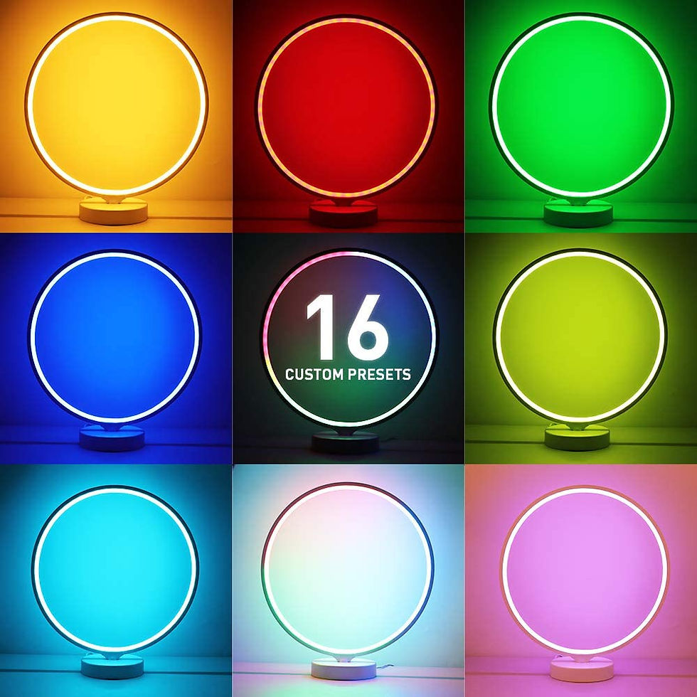 Thumbnail: SUNY Smart Circle Table Lamp, 40+ Lighting Effect Modes RGBW Gaming Light Dimma