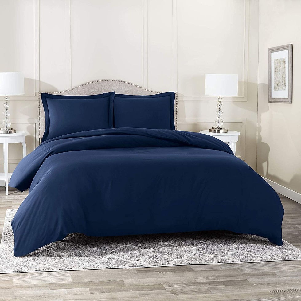 الصورة المصغرة: Nestl White Duvet Cover Queen Size - Soft Queen Duvet Cover Set, 3 Piece Double