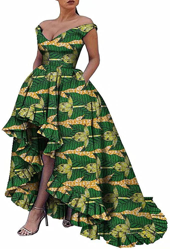 Thumbnail: iooiooi African Dresses for Women Party Robe Plus Size Print Dashiki Dinner Dre