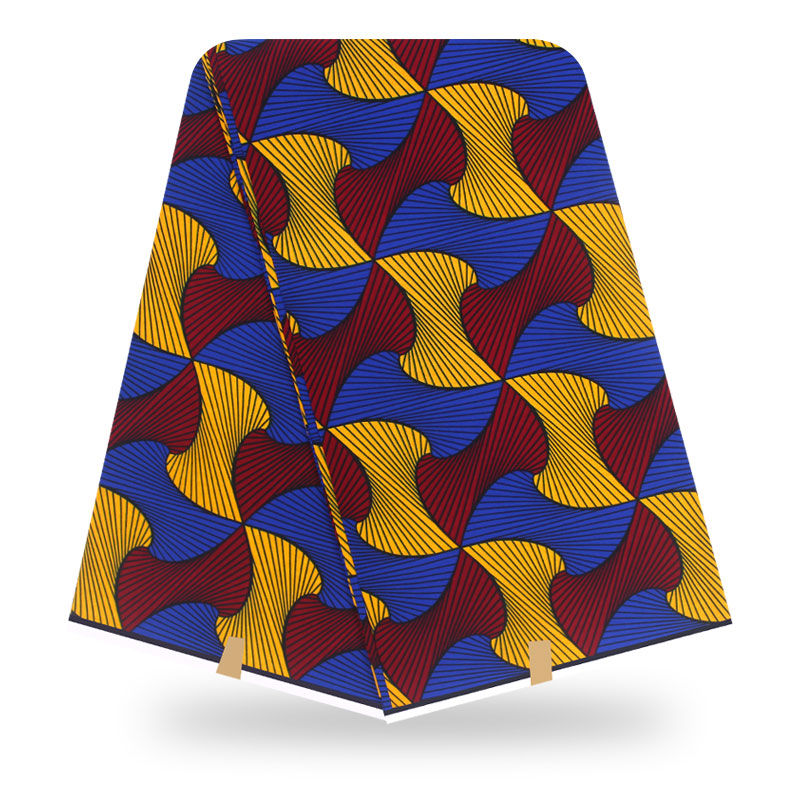 Thumbnail: Trendy Color Soft Veritable 100% Cotton Wax Fabric Kente Design African Digital