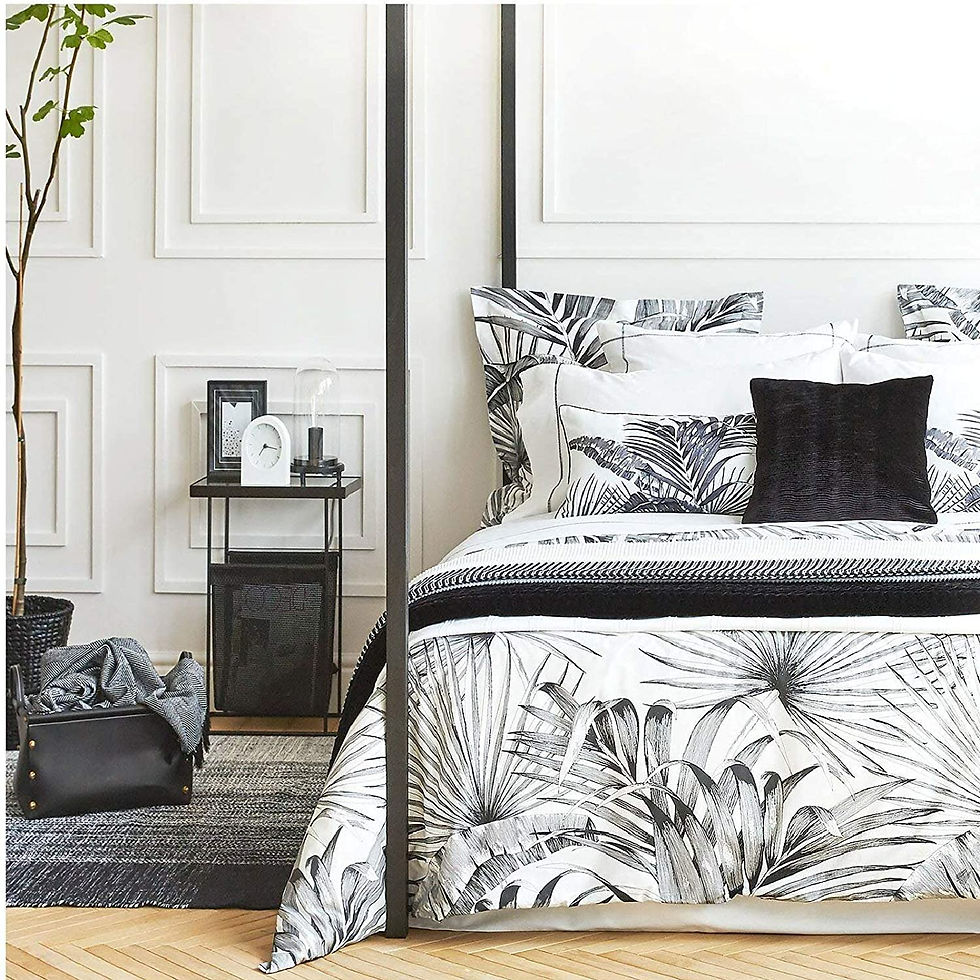 الصورة المصغرة: Modern Vintage Retro Mod Print Bedding Egyptian Cotton Duvet Cover Set Minimali