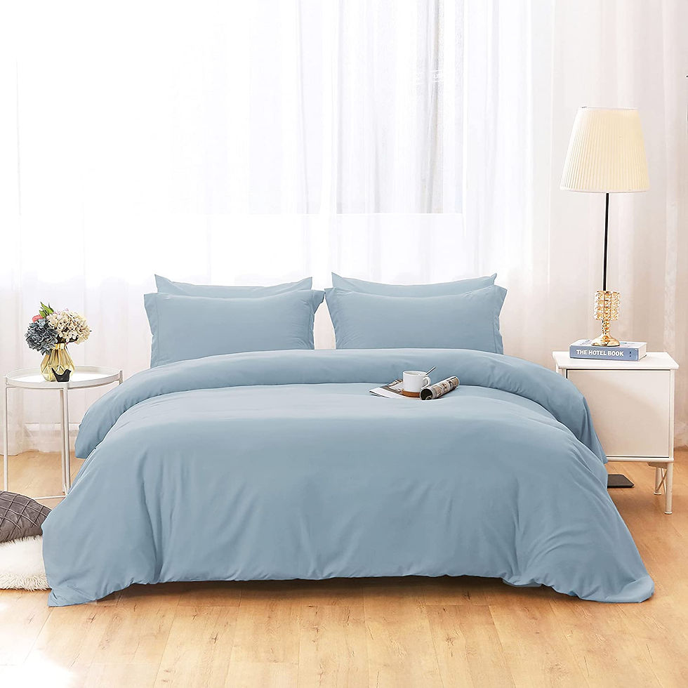 الصورة المصغرة: Duvet Covers Queen Size - Ultra Soft and Breathable Bedding Comforter Cover Set