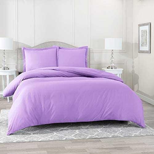 الصورة المصغرة: Nestl White Duvet Cover Queen Size - Soft Queen Duvet Cover Set, 3 Piece Double