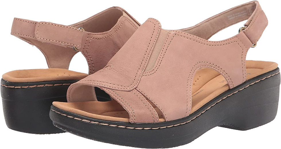 Миниатюра: Clarks Merliah Style Heeled Sandal, Sand Leather, 7 Wide