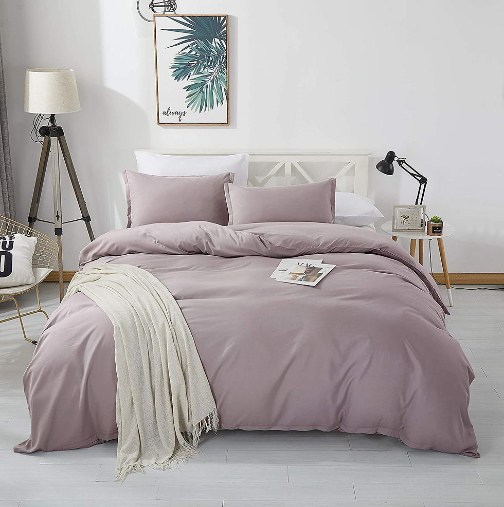 الصورة المصغرة: Alazuria Bedding Duvet Cover 3 Piece Set 100% Washed Microfiber-Ultra Soft Brea