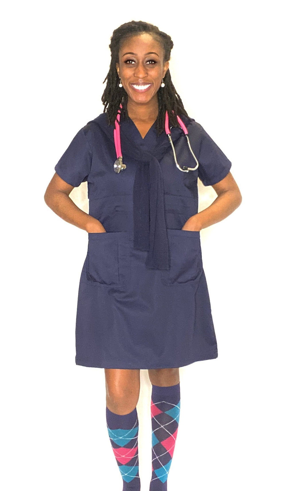 Thumbnail: Scrub Dress Nurse Uniform