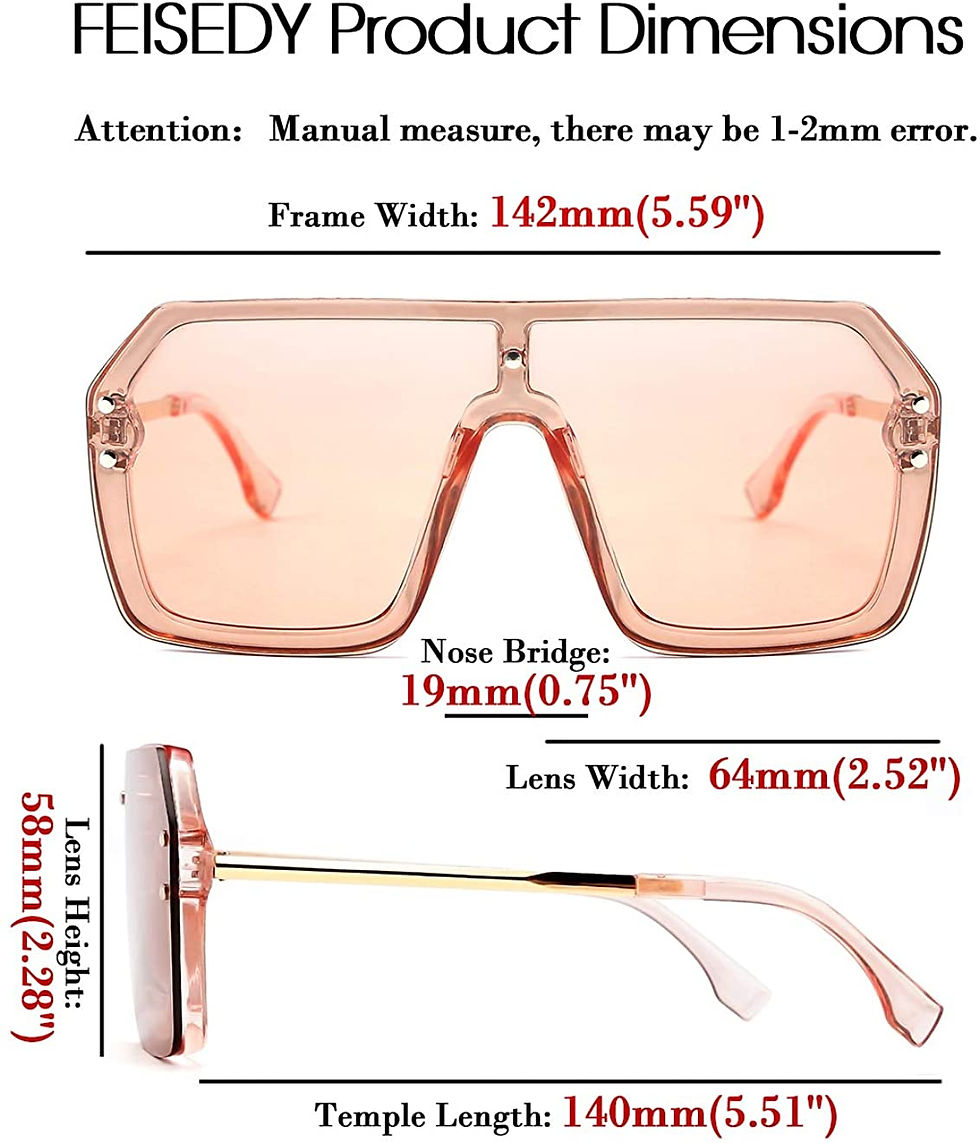 Miniature : FEISEDY Classic Siamese One Piece Sunglasses Nice Rimless Stylish Retro Design 