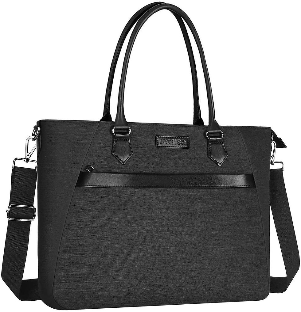 Миниатюра: MOSISO Laptop Tote Bag (17-17.3 inch) with Front Trapezoid Pocket, Deep Teal