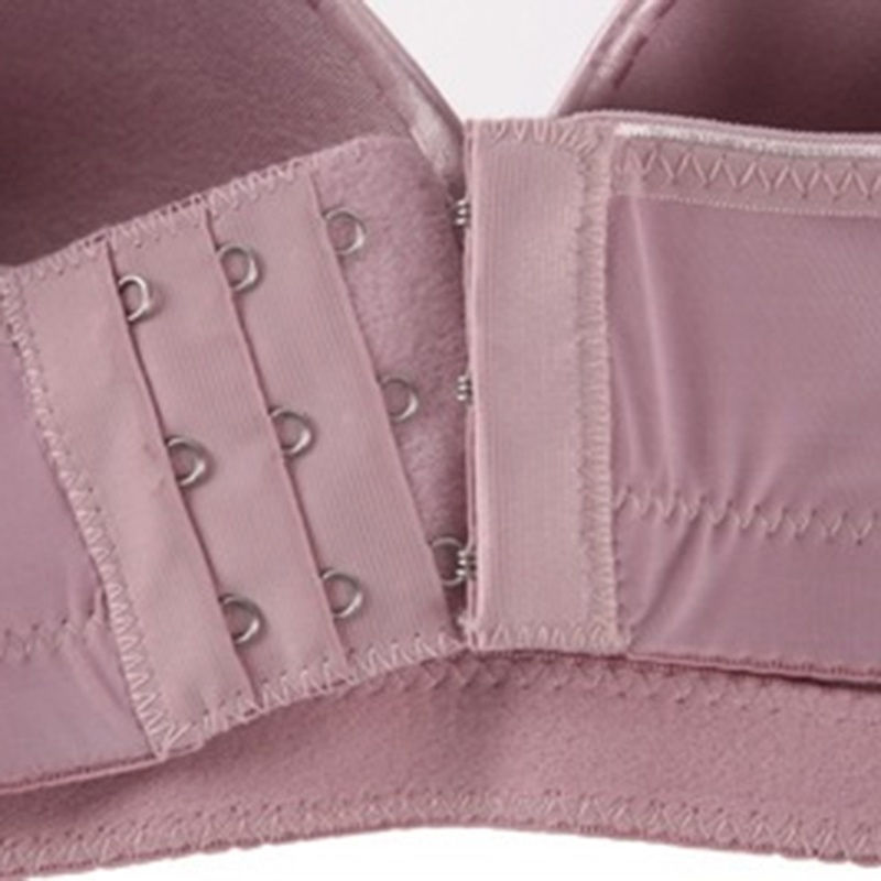Thumbnail: Women Push Up Bra Cotton Adjustable Gathered Bras Without Steel Ring