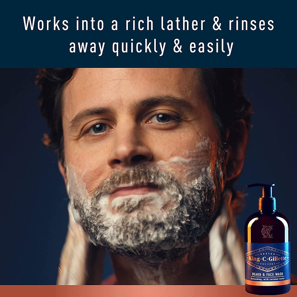 थंबनेल: King C. Gillette Complete Men's Beard Care Gift Kit, Double Edge Safety Razor, 