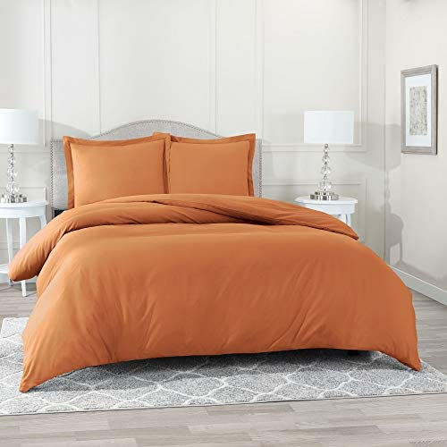 الصورة المصغرة: Nestl White Duvet Cover Queen Size - Soft Queen Duvet Cover Set, 3 Piece Double