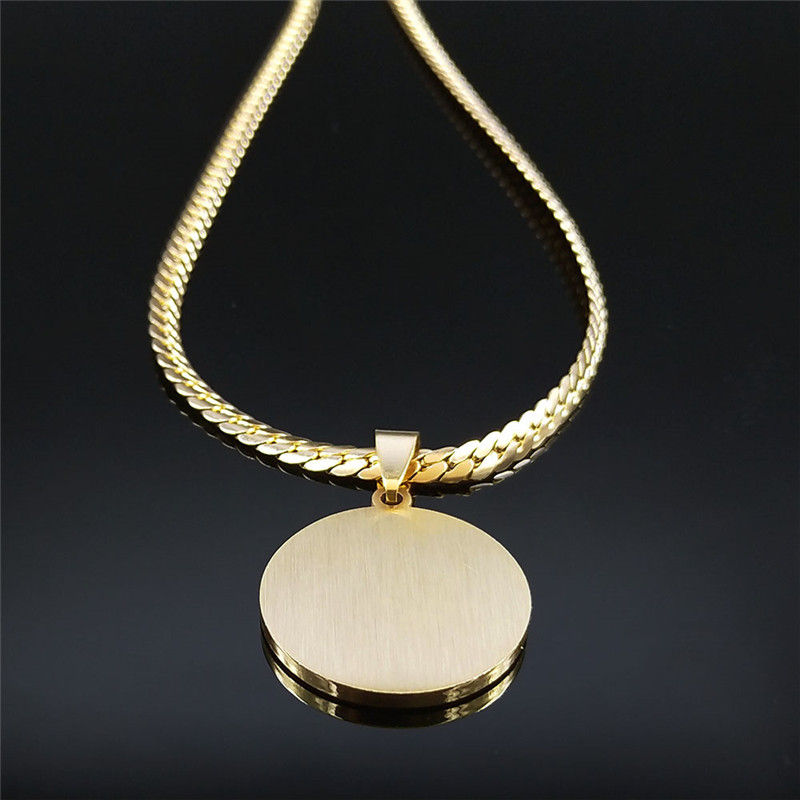 Миниатюра: Crystal Stainless Steel Bible Folded Hands in Prayer Chain Necklaces Men Gold C