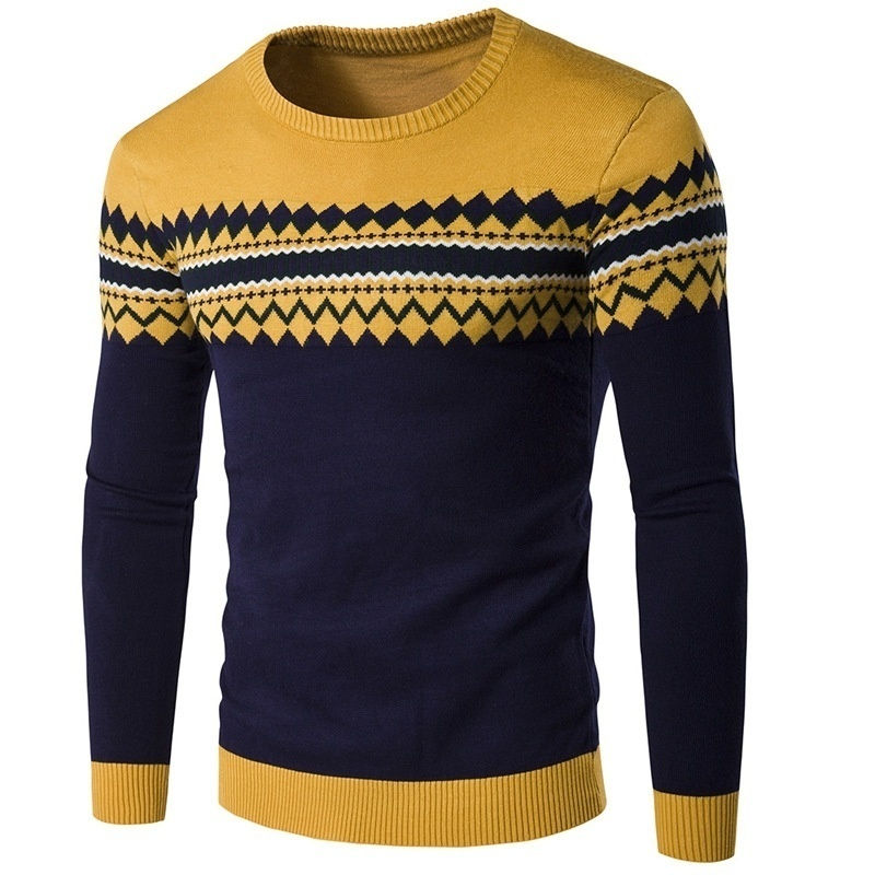 الصورة المصغرة: New Autumn Men's Sweater Winter Pullover Cotton Casual O Neck Jumpers Thin Male
