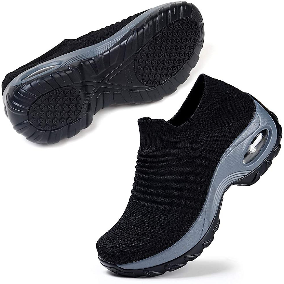 Миниатюра: STQ Slip On Breathe Mesh Walking Shoes Women Fashion Sneakers Comfort Wedge Pla