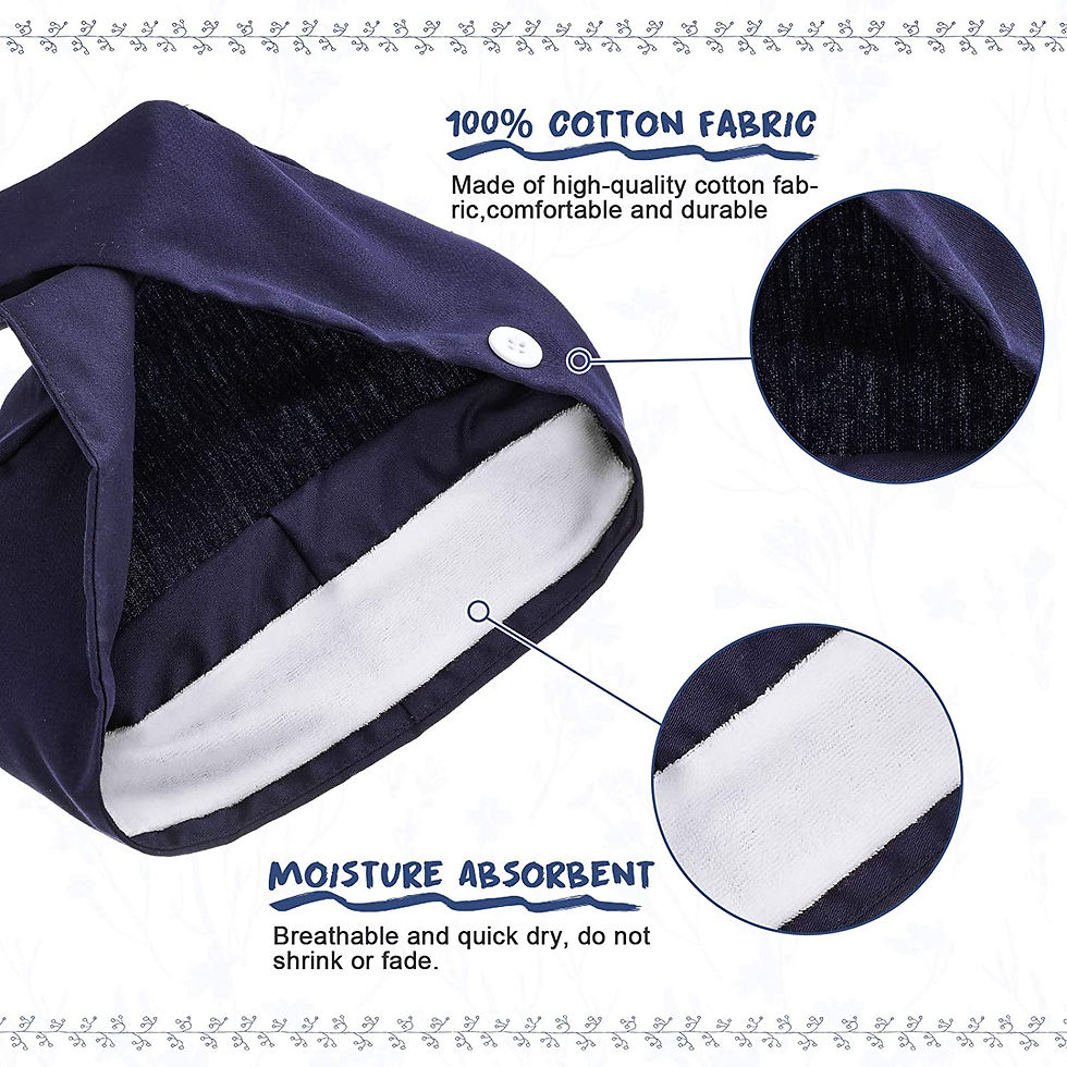 Thumbnail: 6 Pieces Bouffant Scrub caps Hat Printed Working Surgical Cap with Buttons and 