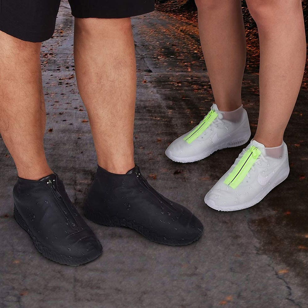 थंबनेल: Shiwely Silicone Waterproof Shoe Covers, reusable upgraded overshoes with water
