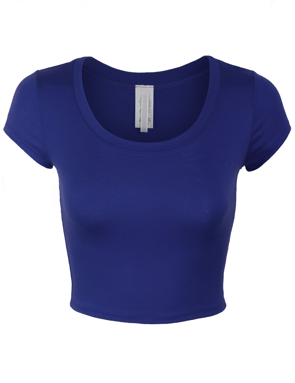 Миниатюра: KOGMO Womens Short Sleeve Crop Top Solid Round Neck T Shirt