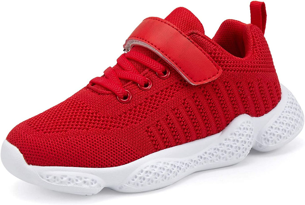 Thumbnail: Casbeam Kids Breathable Sneakers Mesh Lightweight Easy Walk Casual Sport Strap 