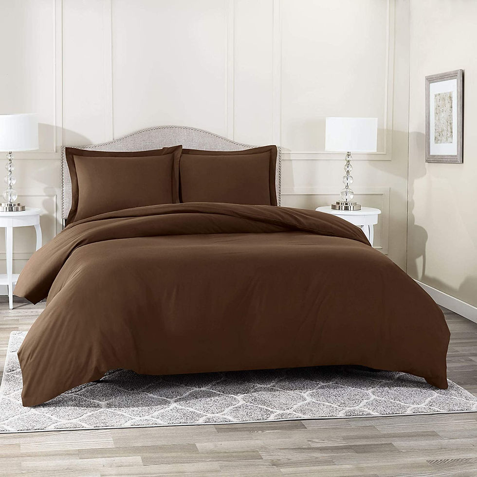 Miniature : Nestl Twin Duvet Cover Set - Double Brushed Purple Duvet Cover Twin 2 Piece wit