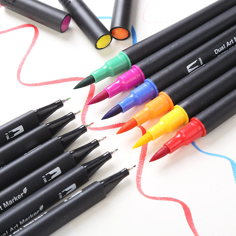 Thumbnail: Dual Tip Artist Brush Pens 