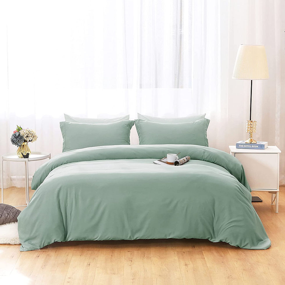 الصورة المصغرة: Duvet Covers Queen Size - Ultra Soft and Breathable Bedding Comforter Cover Set