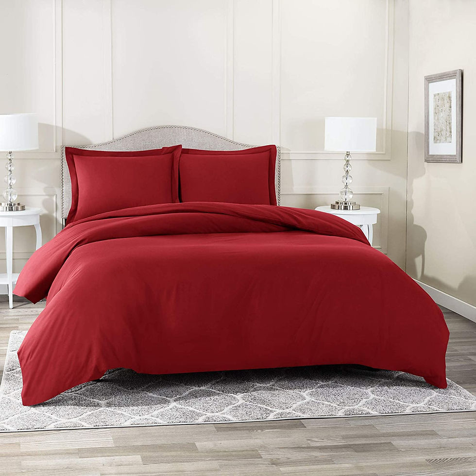 الصورة المصغرة: Nestl White Duvet Cover Queen Size - Soft Queen Duvet Cover Set, 3 Piece Double