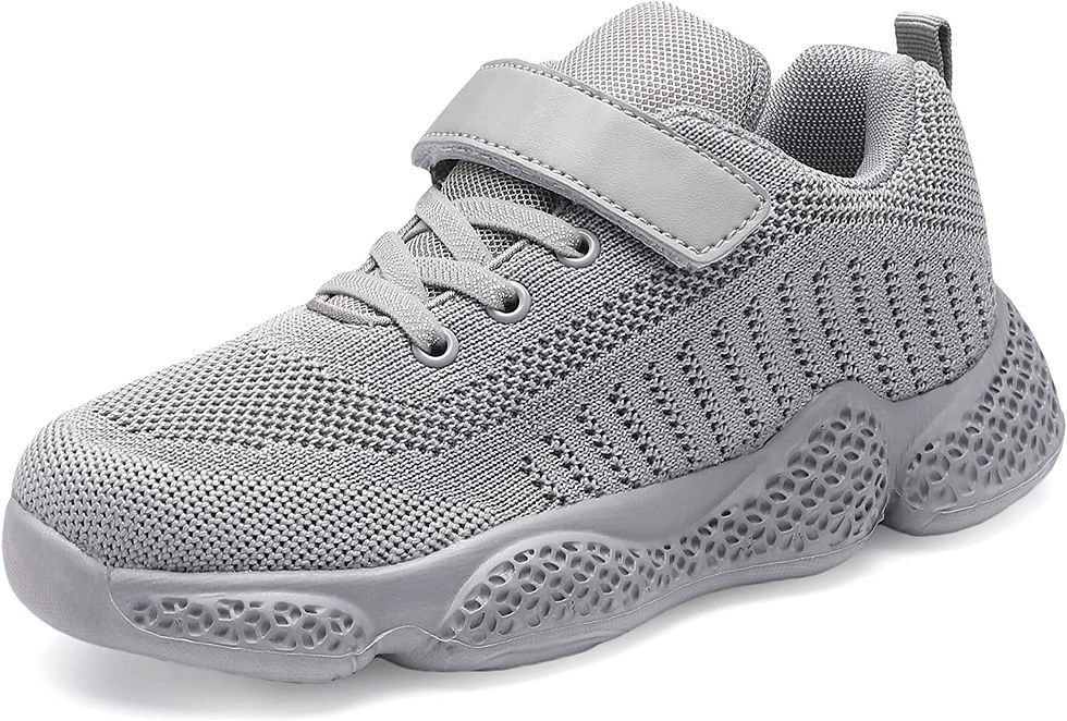 Thumbnail: Casbeam Kids Breathable Sneakers Mesh Lightweight Easy Walk Casual Sport Strap 