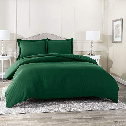 Miniature : Nestl Twin Duvet Cover Set - Double Brushed Purple Duvet Cover Twin 2 Piece wit