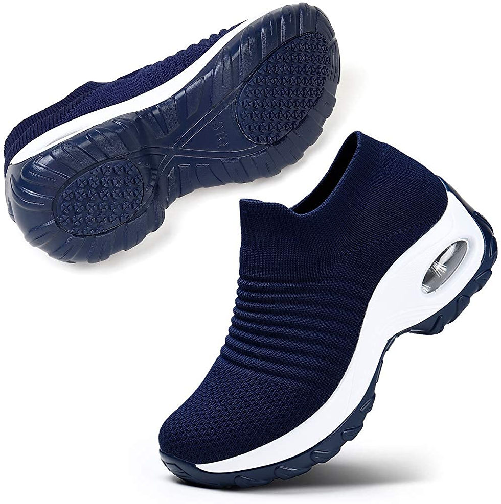 Миниатюра: STQ Slip On Breathe Mesh Walking Shoes Women Fashion Sneakers Comfort Wedge Pla