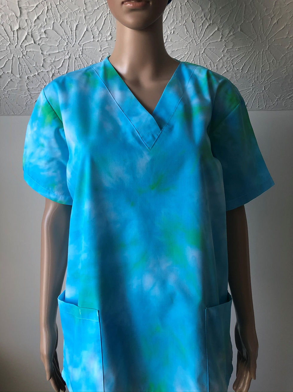Thumbnail: Tie Dye Scrub, Nurse's Scrub Top. Nurse Uniform, Medical Scrub, Nurse Uniform