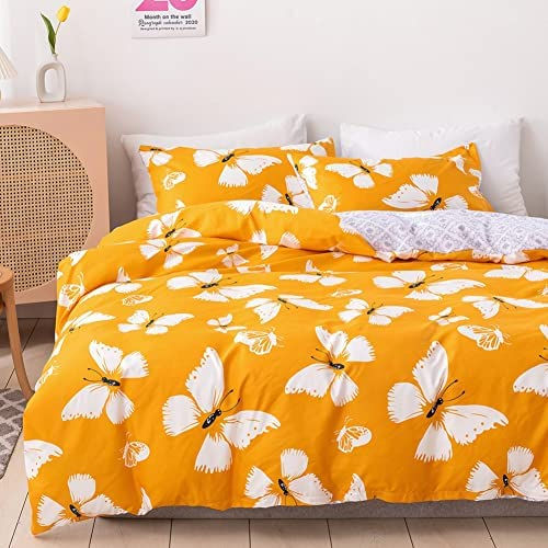 الصورة المصغرة: Xiongfeng Kids Duvet Cover Set Queen Size Girls Peach Fruit Printed Blush Pink 