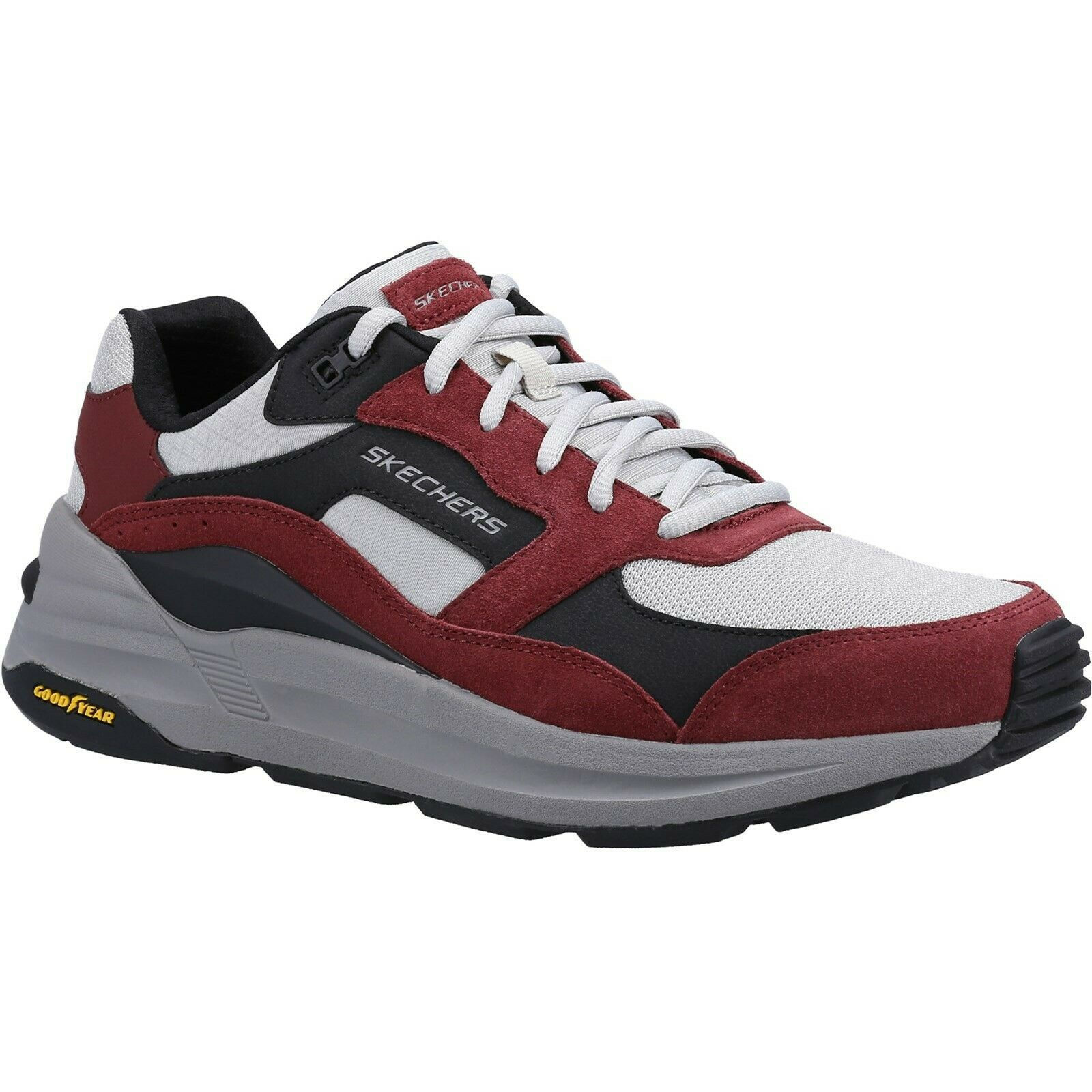 Skechers Mens Global Jogger Suede Shoes