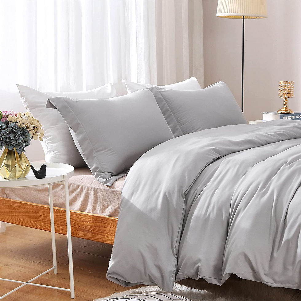 الصورة المصغرة: Duvet Covers Queen Size - Ultra Soft and Breathable Bedding Comforter Cover Set