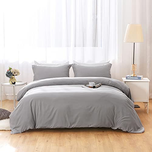 الصورة المصغرة: Duvet Covers Queen Size - Ultra Soft and Breathable Bedding Comforter Cover Set