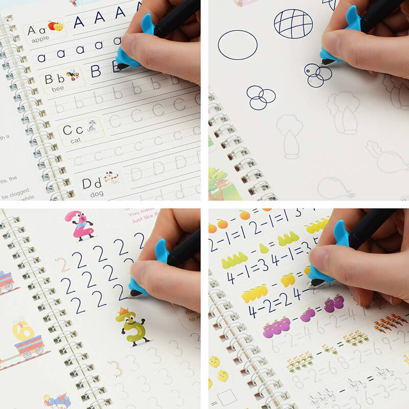 Thumbnail: 4 Books Writing Practice Book Calligraphy Wipe-free English
