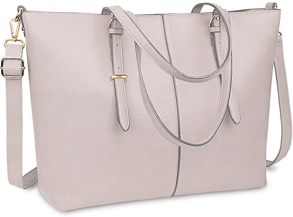 Миниатюра: Laptop Tote Bag for Women 15.6 Inch Waterproof Lightweight Leather Computer Lap