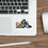 Thumbnail: Out, Proud & Active Vinyl Die-Cut Sticker Decal