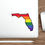 Thumbnail: Florida Gay Pride State Vinyl Sticker Decal