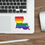 Thumbnail: Louisiana Gay Pride State Vinyl Sticker Decal
