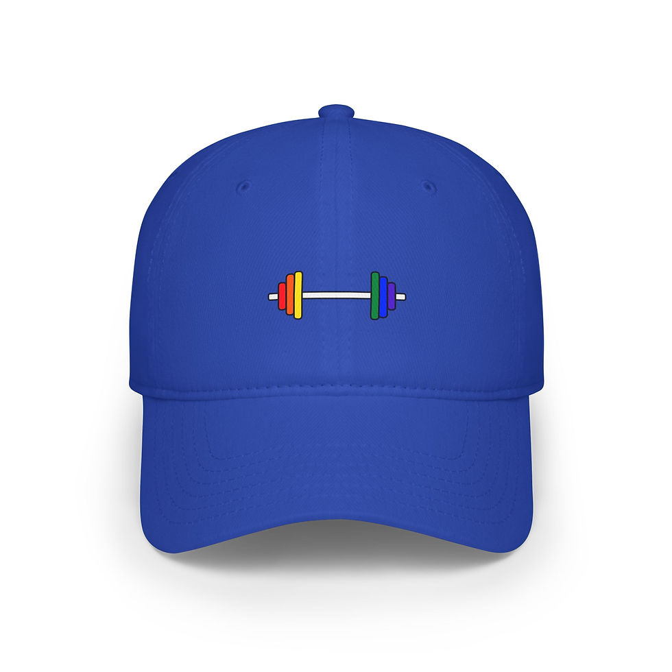 Thumbnail: Gay Pride Weightlifter Low Profile Cap