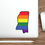 Thumbnail: Mississippi Gay Pride State Vinyl Sticker Decal