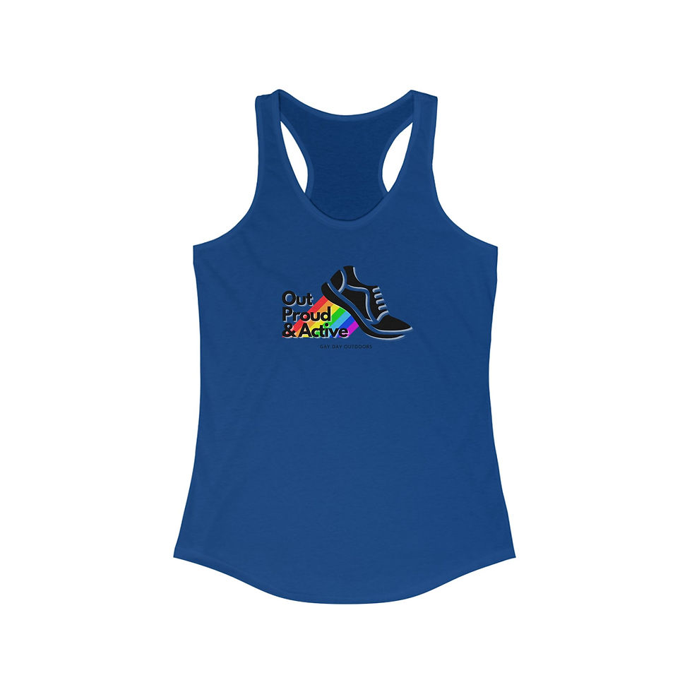 Thumbnail: Out, Proud & Active Racerback Tank