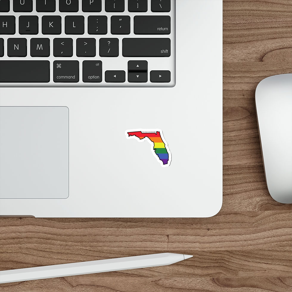 Thumbnail: Florida Gay Pride State Vinyl Sticker Decal