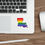 Thumbnail: Louisiana Gay Pride State Vinyl Sticker Decal