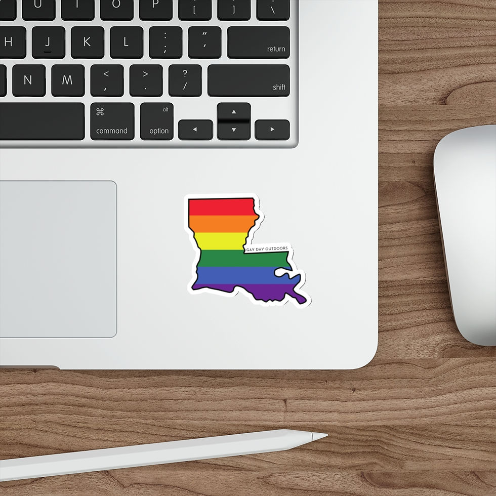 Thumbnail: Louisiana Gay Pride State Vinyl Sticker Decal
